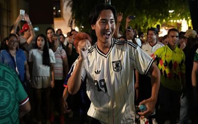 Fans party in Monterrey ahead of Japan-Tunisia World Cup match