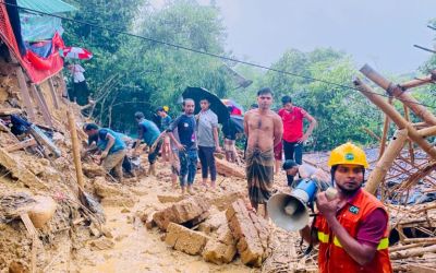 Bangladesh relocates refugees after landslide kills at least 5 children