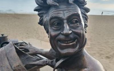 Terry Jones Statue in Colwyn Bay, Wales