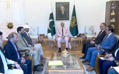 MQM-P delegation calls on PM Shehbaz ahead of budget; party leader says Rs20bn allocation sought for Karachi projects